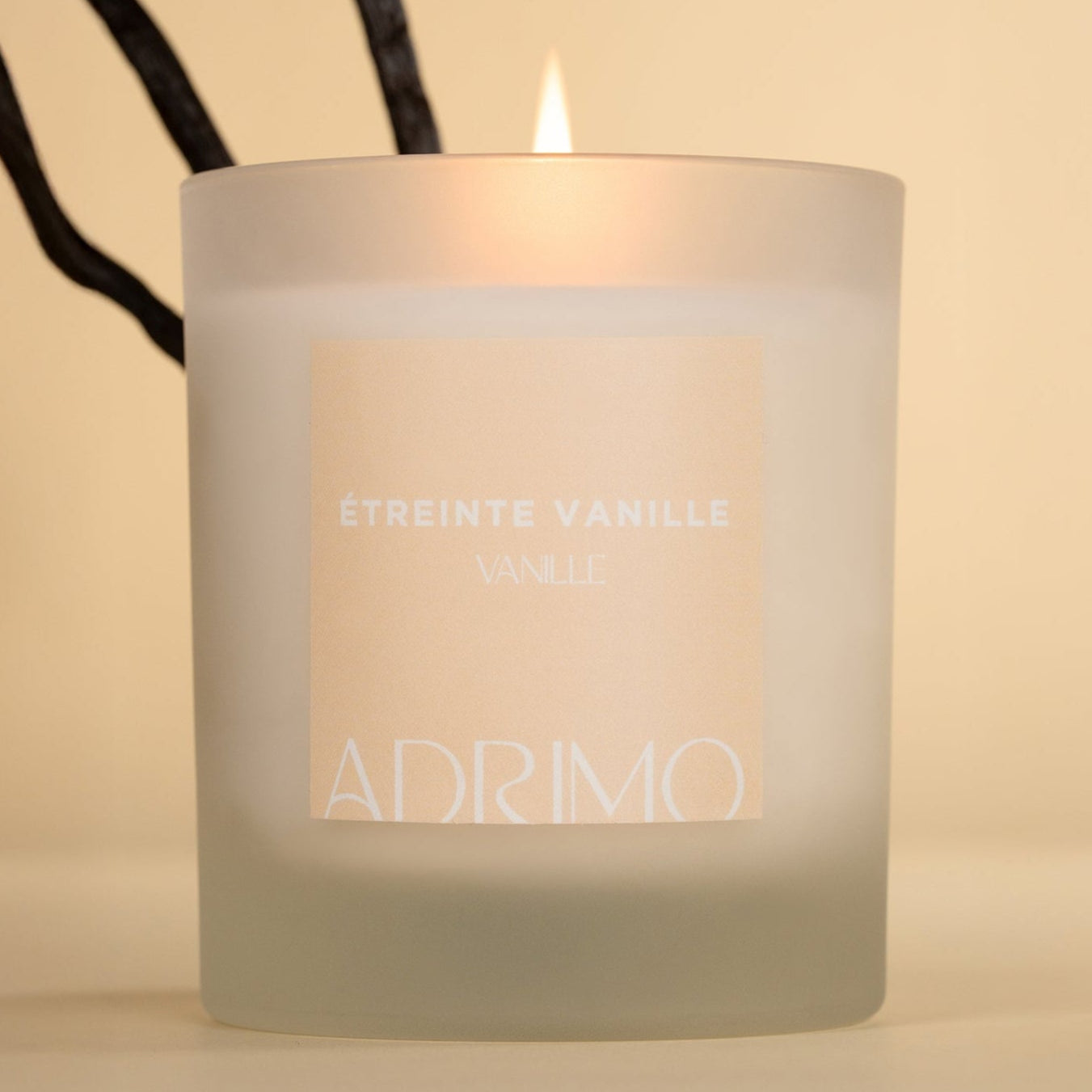 Bougie parfumée naturelle Étreinte Vanille – senteur douce et gourmande