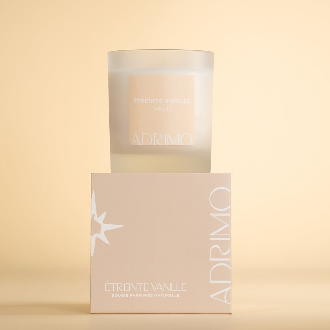 Bougie parfumée naturelle Étreinte Vanille – senteur douce et gourmande