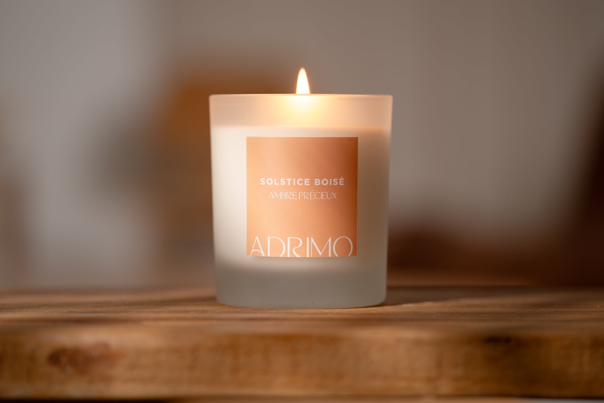 Bougie naturelle non toxique Adrimo Paris en cire de colza