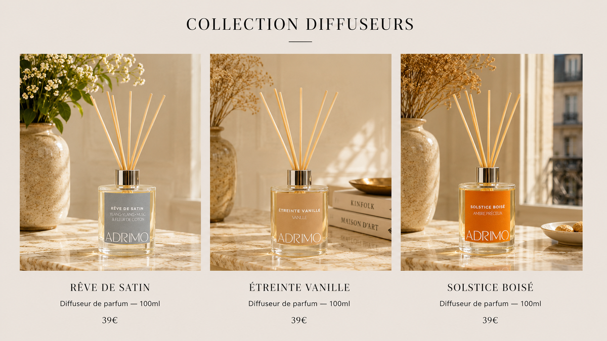 Intérieur chaleureux avec diffuseur de parfum