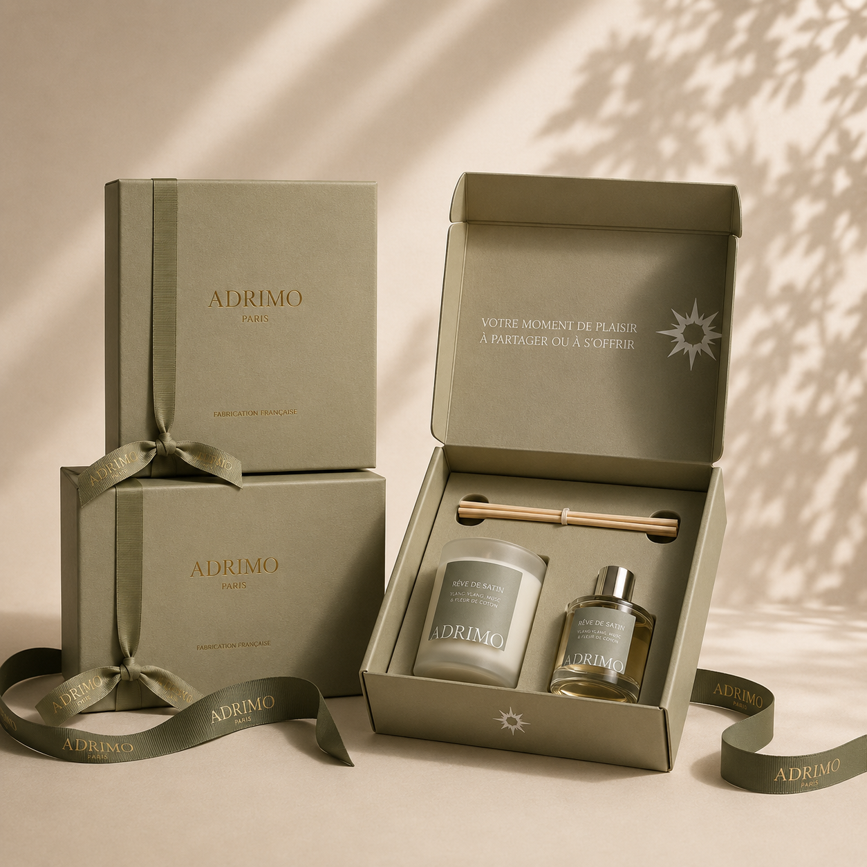 Coffret cadeau bougie parfumée