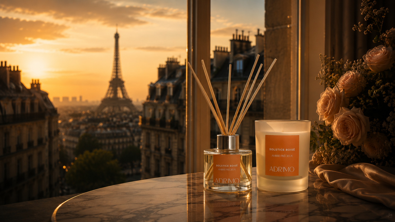 Intérieur chaleureux avec diffuseur de parfum