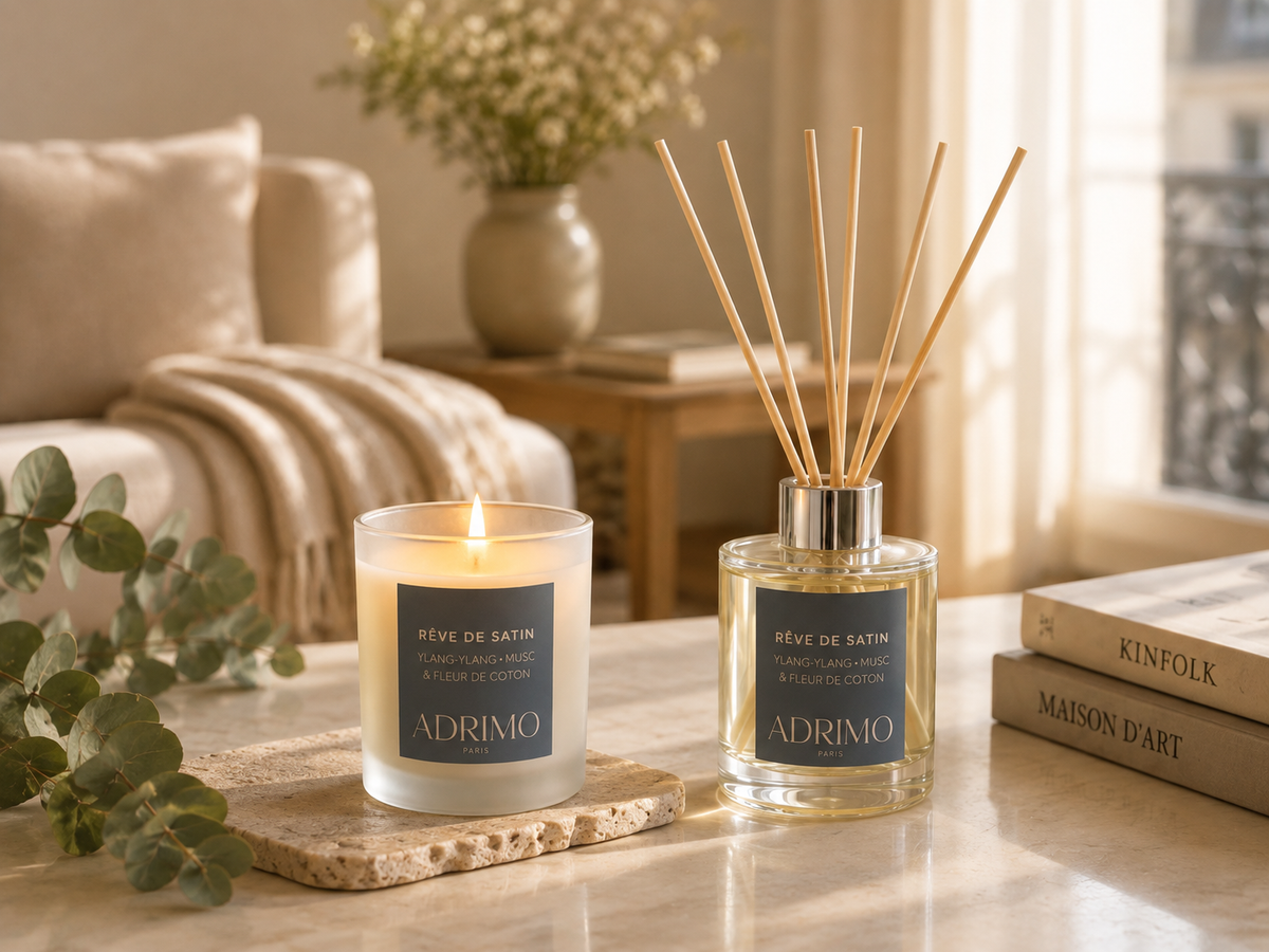 Coffret bougie et diffuseur pour la maison Adrimo Paris