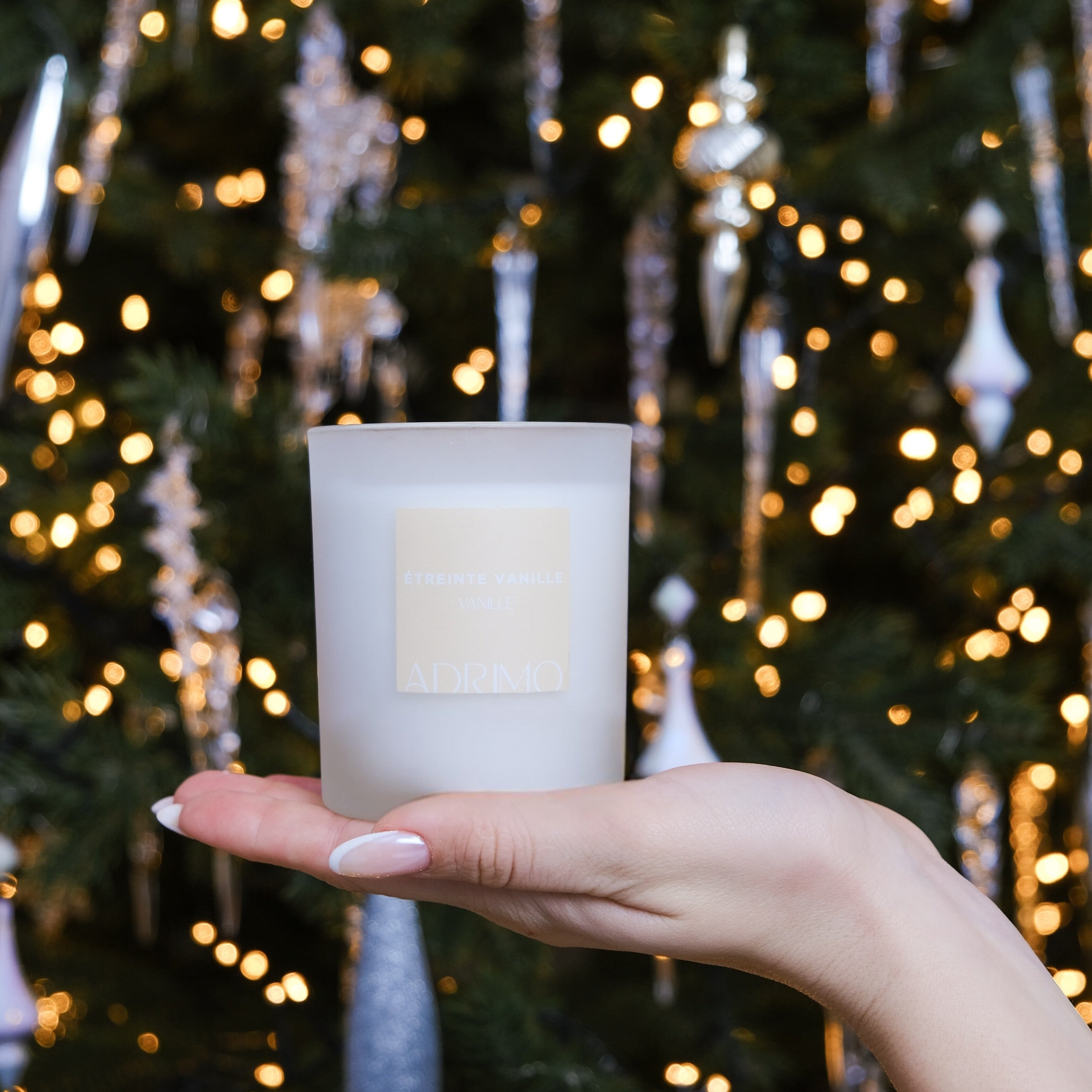 Bougie parfumée naturelle Étreinte Vanille 30cl Adrimo Paris