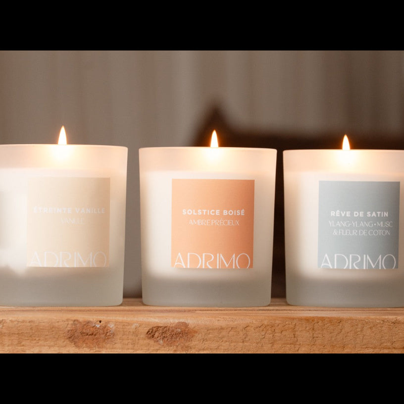 Coffret découverte 3 bougies parfumées naturelles