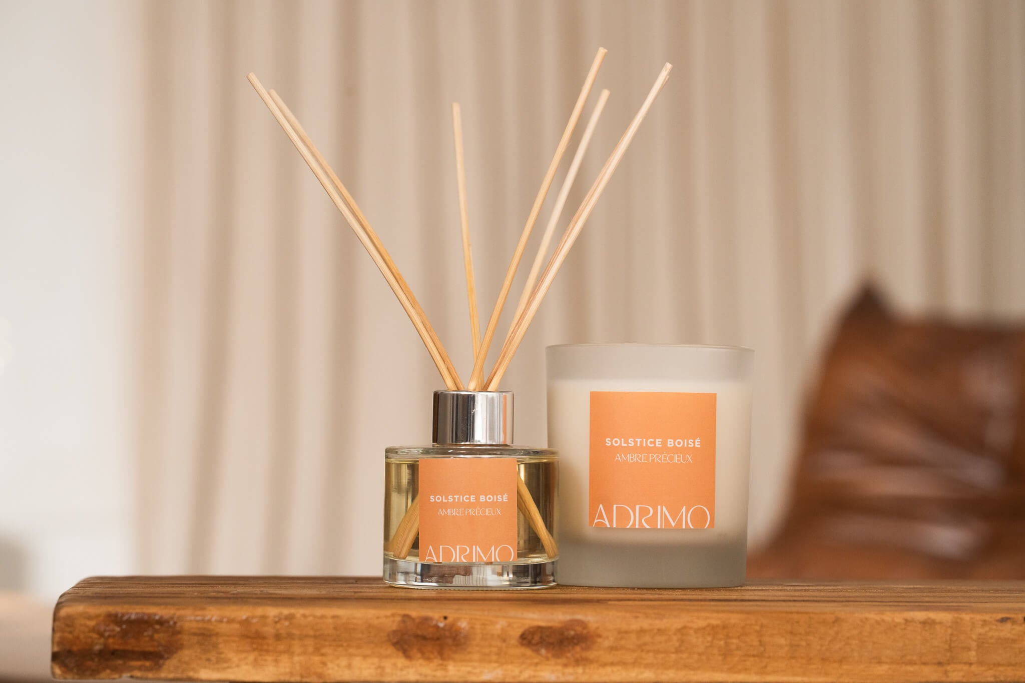 Coffret cadeau Solstice Boisé – Bougie et Diffuseur naturels