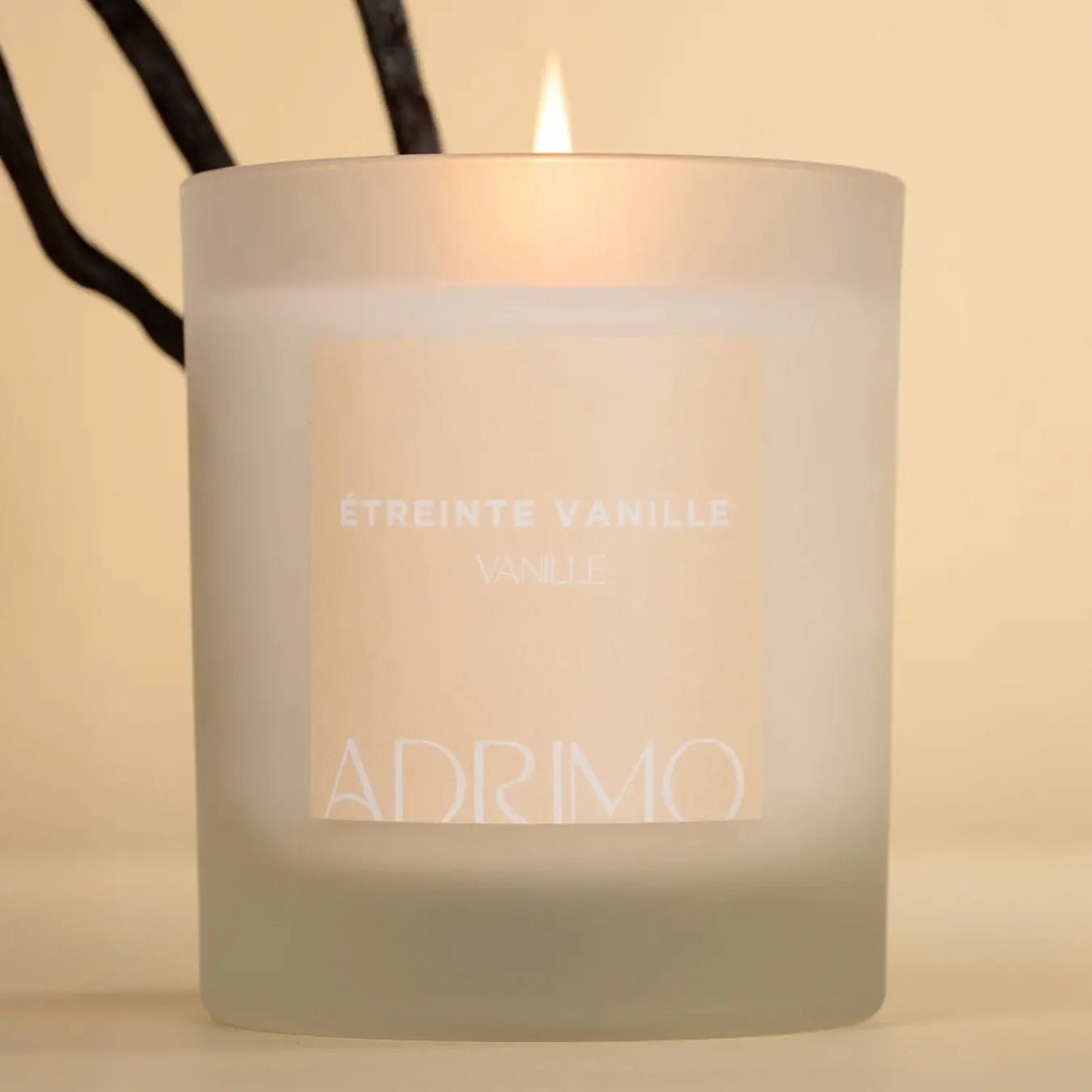 Coffret naturel Étreinte Vanille Bougie et Diffuseur Adrimo Paris