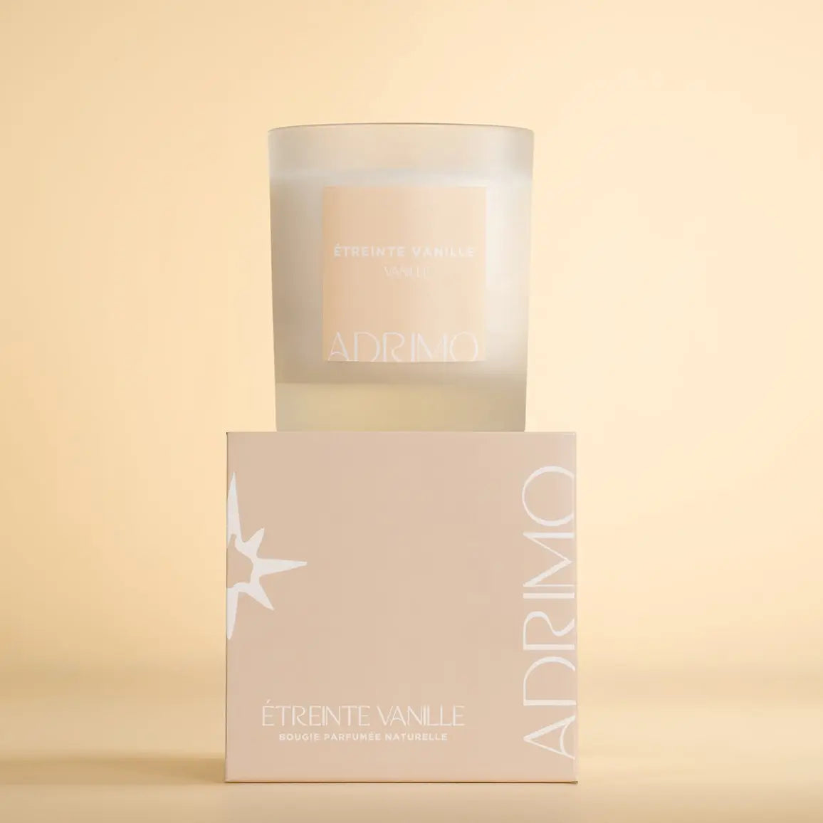 Bougie parfumée naturelle Étreinte Vanille 30cl Adrimo Paris