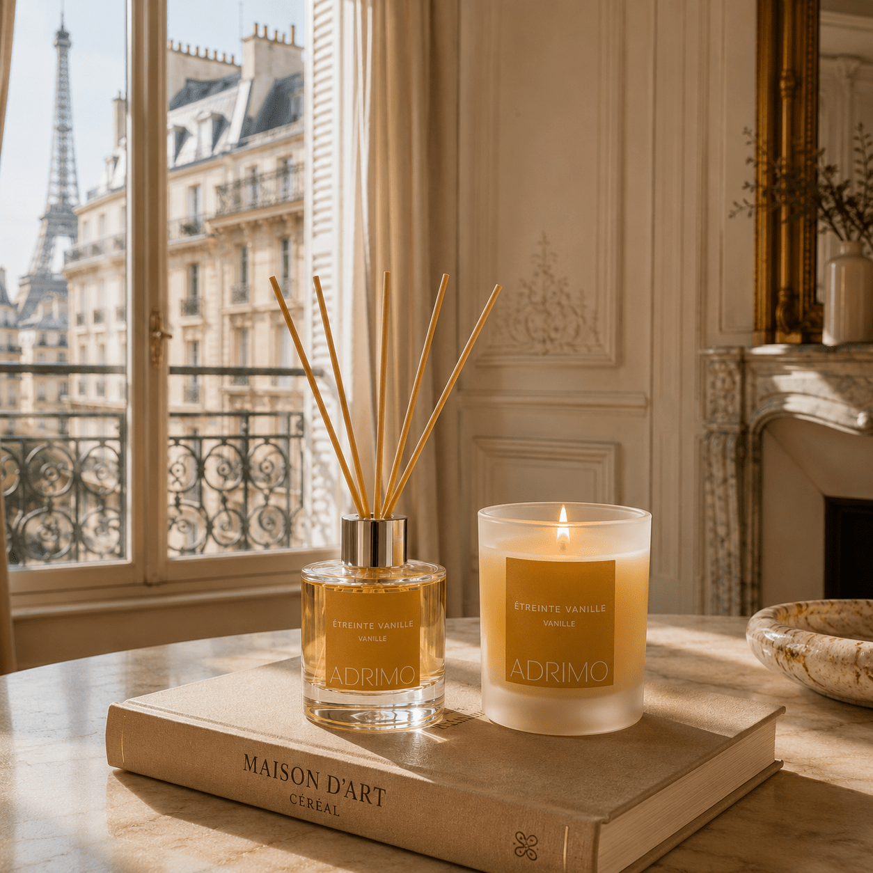 Coffret Étreinte Vanille ambiance
