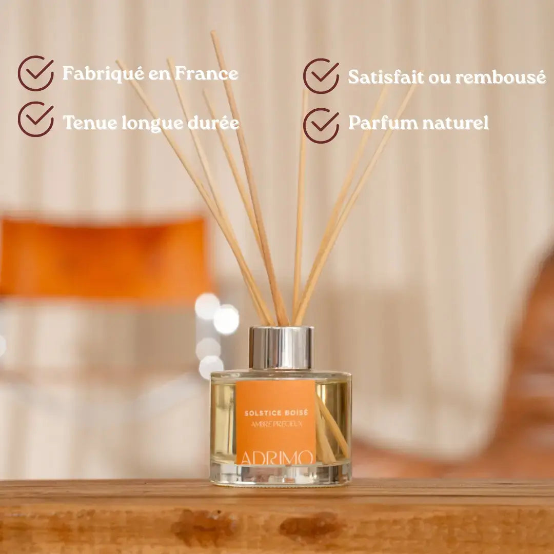 Diffuseur naturel Solstice Boisé 100 ml – Adrimo Paris